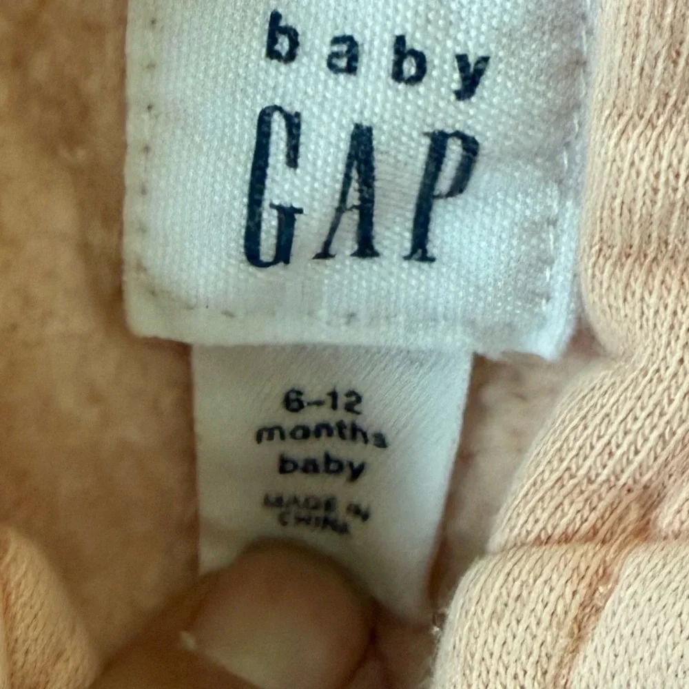 GAP Cozy Pink Hooded Footie for Kids Onesie Overall Infant Baby girl 6-12 mons